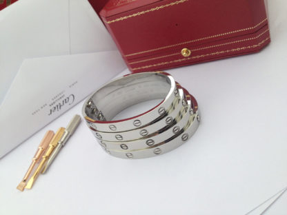 White Gold Cartier Love Bracelet size 16, 17, 18, 19cm