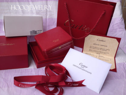 Cartier love bracelet Box, Cartier Certificate, Cartier Gift Ribbon, Cartier Shopping Bag