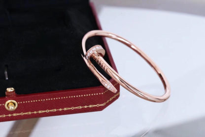Cartier Juste un Clou Nail Bracelet Diamonds Pink Gold