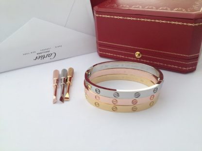 Cartier Love Bracelet White Gold without diamonds yellow gold, pink gold, white gold