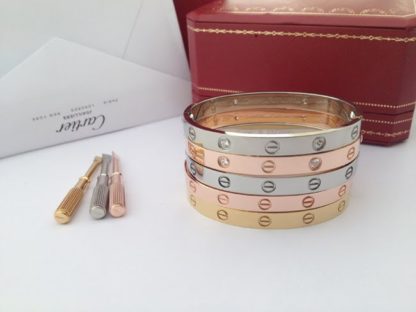 Cartier love bracelet pink gold, yellow gold, white gold