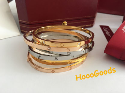 Cartier Love bracelet Small Model in yellow gold, pink gold, white gold