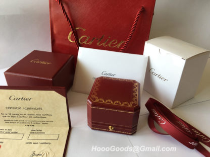 Cartier Ring Red Box, Cartier Certificate, Cartier Gift Ribbon, Cartier Shopping Bag