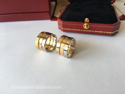 Small Model Cartier Love Ring yellow gold, white gold, pink gold