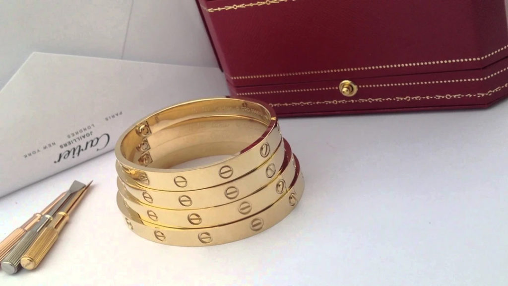 Cartier Love bracelet yellow gold size 16, 17, 18, 19 