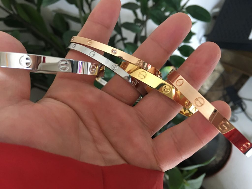 You can wear Cartier love bracelet shower