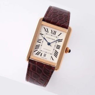 Cartier Tank Solo XL Pink Gold Leather W5200026
