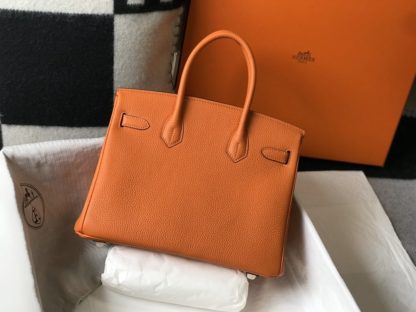 Hermes orange birkin 30 togo bag
