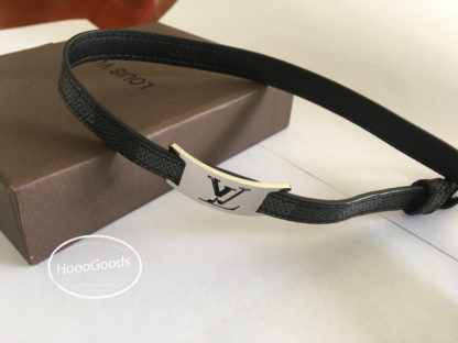 Louis Vuitton Sign It Bracelet Damier Graphite Canvas in Grey