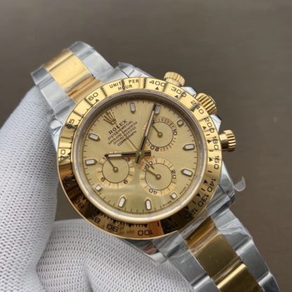 Rolex Cosmograph Daytona Watch Yellow Gold champagne-colour dial and Oyster bracelet 40mm M116503-0003