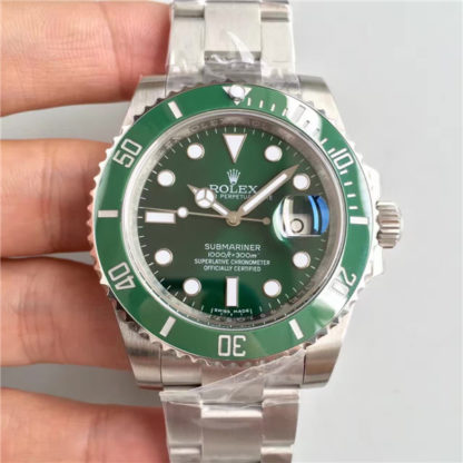 Rolex Submariner Date Green Oystersteel Watch 116610LV-0002