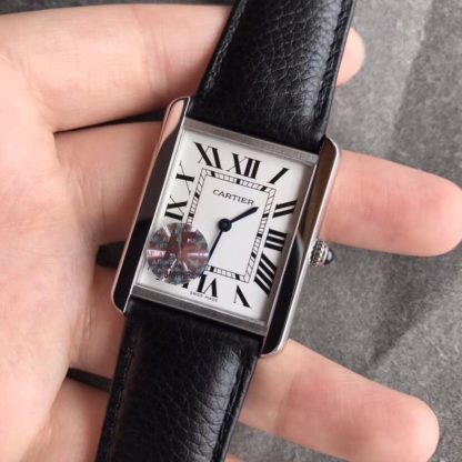Cartier TANK SOLO WATCH large Leather Strap