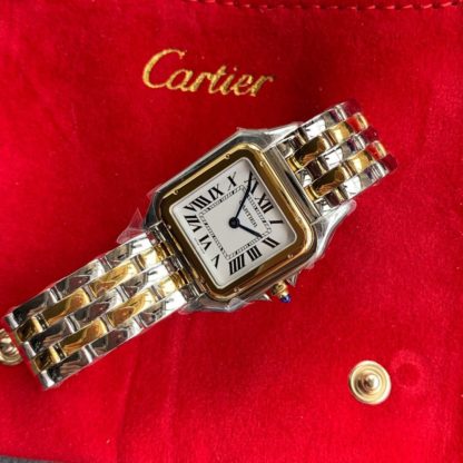 Panthere de cartier watch small model yellow gold and steel