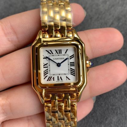 Panthere De Cartier Watch Yellow Gold Medium Model WGPN0009
