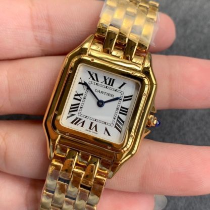 Panthere De Cartier Watch Medium Yellow Gold
