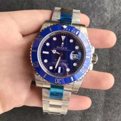 Rolex Submariner Date Blue Dial White Gold 40MM Men's Watch 116619LB