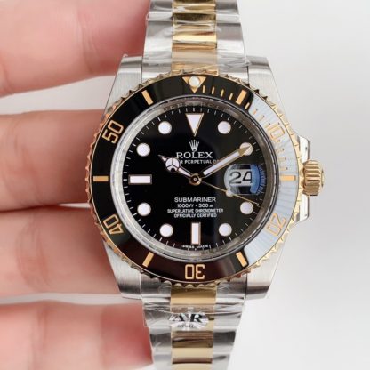Rolex Submariner Date Men's Watch Yellow Gold/Steel Black Dial 116613LN