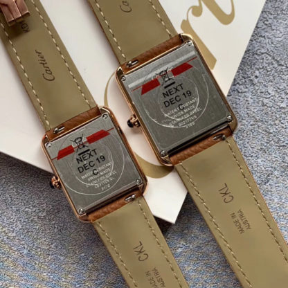 Cartier Tank Solo Pink Gold Watch Small And Large