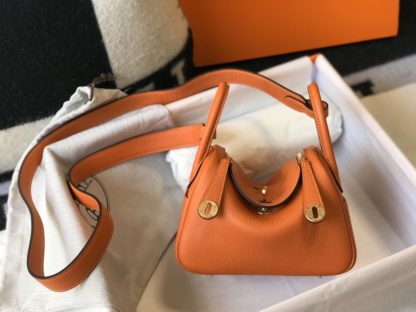 Hermes Lindy Mini Bag Orange