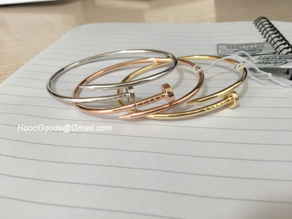 Cartier Juste Un Clou Bracelet SM Yellow Gold, Pink Gold & White Gold JUC Small/Thin HoooGoods
