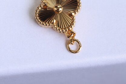 Van Cleef Vintage Alhambra Bracelet Yellow Gold Guilloché 5 motifs