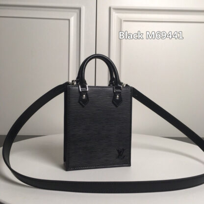 Black M69441 LV BAG Louis Vuitton PETIT SAC PLAT