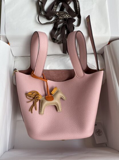 Hermes Picotin 18 Rose Sakura Lock bag
