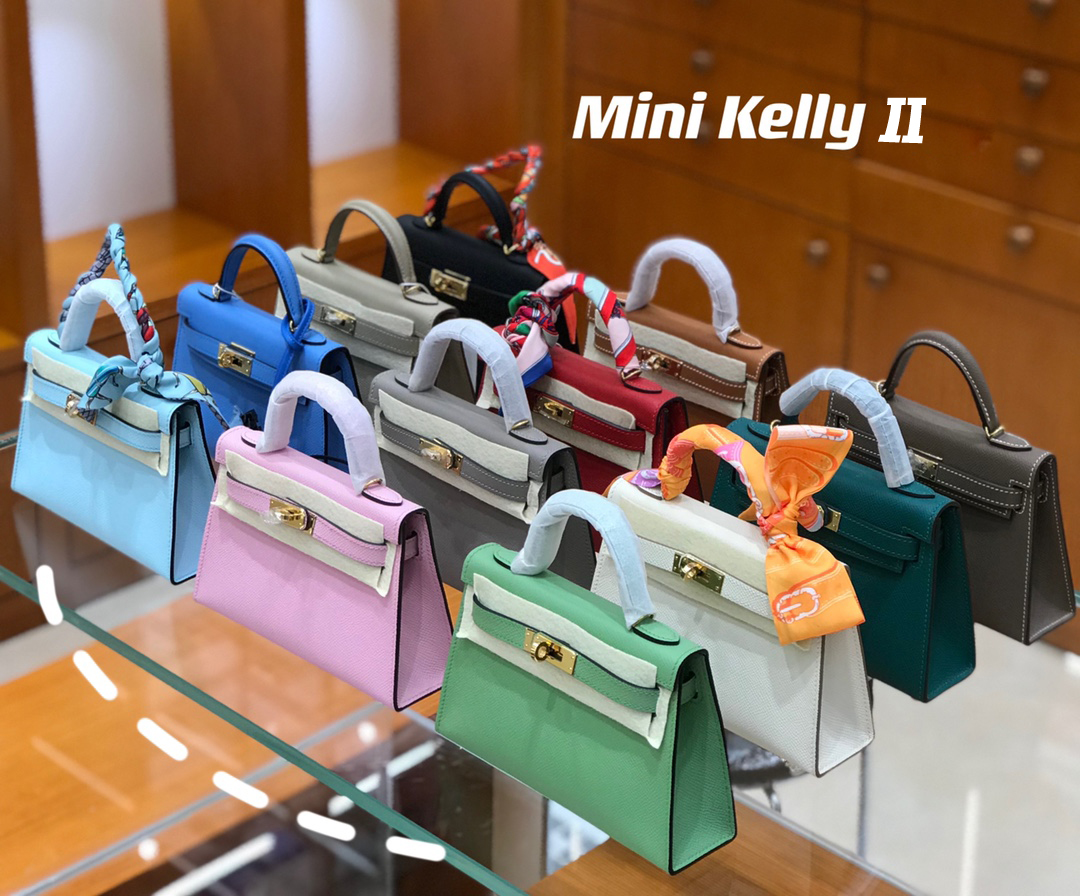 Hermes Mini Kelly II in multiple colors