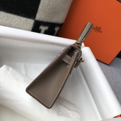 Etoupe Mini Kelly Hermès bag