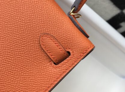 Orange epsom Hermès Kelly 20 Mini II Bag