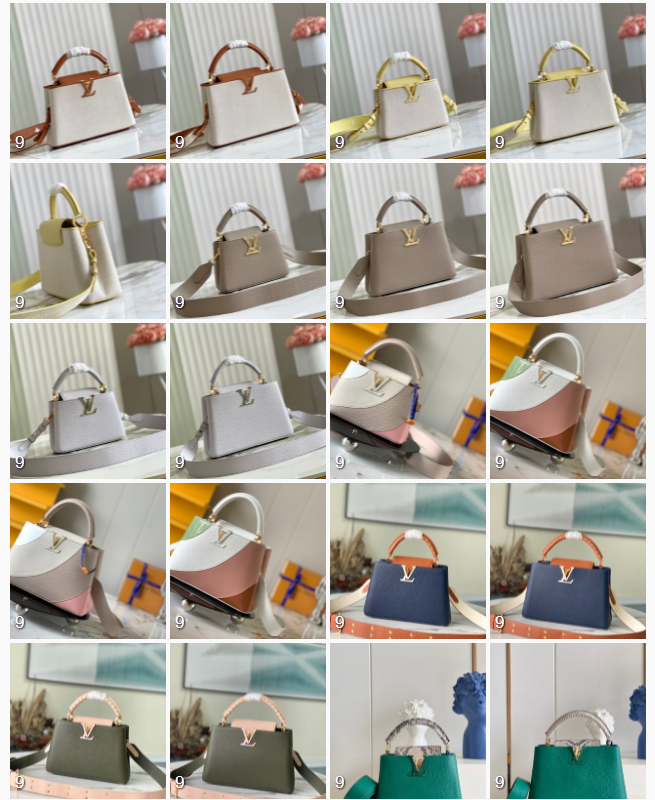 LV MINI, BB,PM,MM AND GM CAPUCINES IN more colors and styles