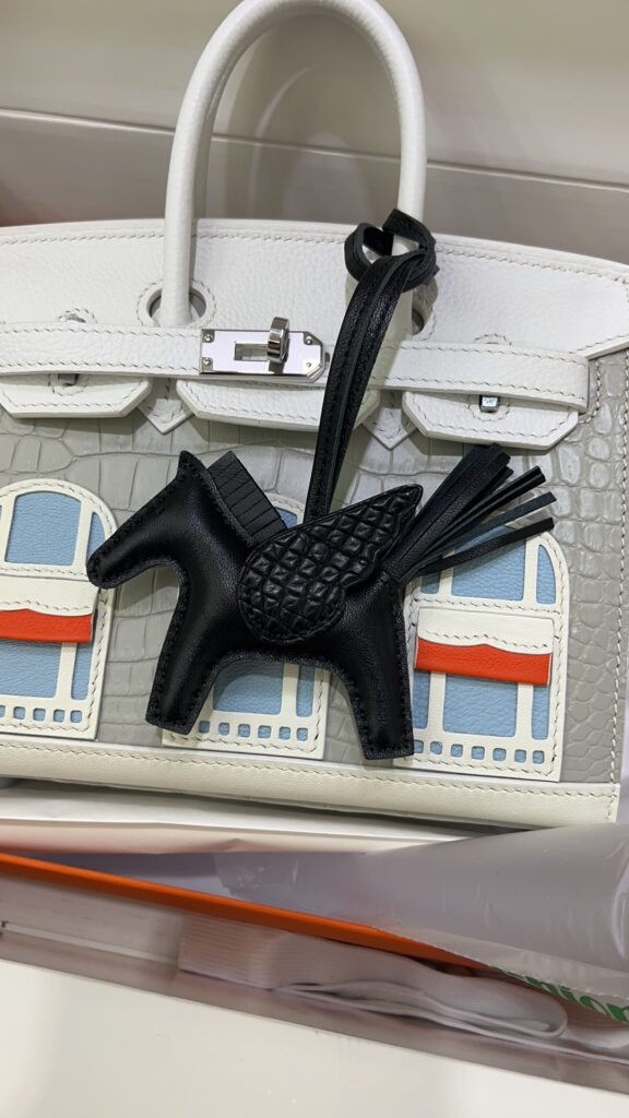 Hermes SO Black touch Rodeo bag charm. So Nice.