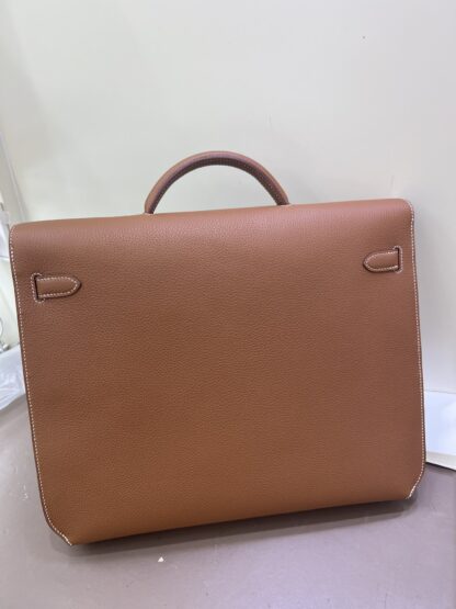 gold Hermes Kelly Depeches 36 Briefcase