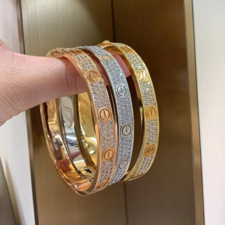 Cartier Pave Diamond Love Bracelet