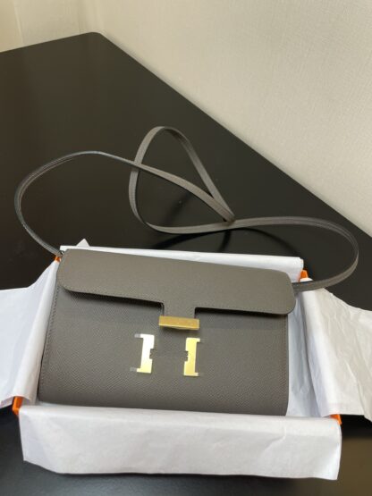 HERMES long Constance To Go wallet etoupe