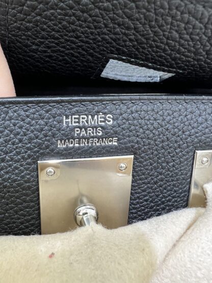 REAL 1:1 HAND STITCHED Hermes hac a dos backpack BLACK