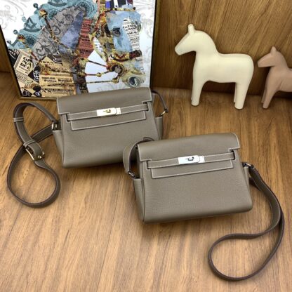 ETOUPE HERMES KELLY MESSENGER GHW AND PHW
